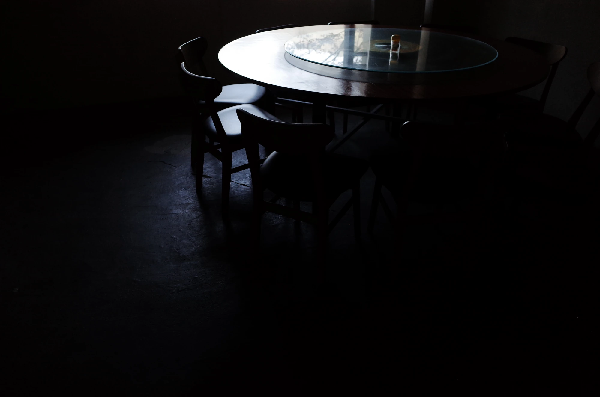 Light entering through a circular window